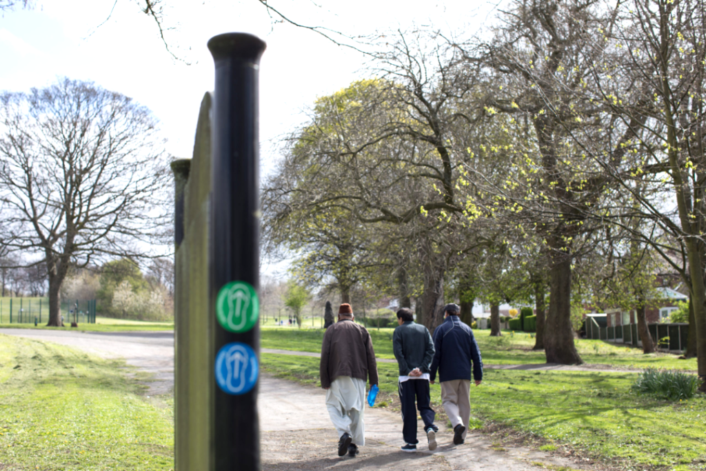 Photo of men walking in High Hazels Park