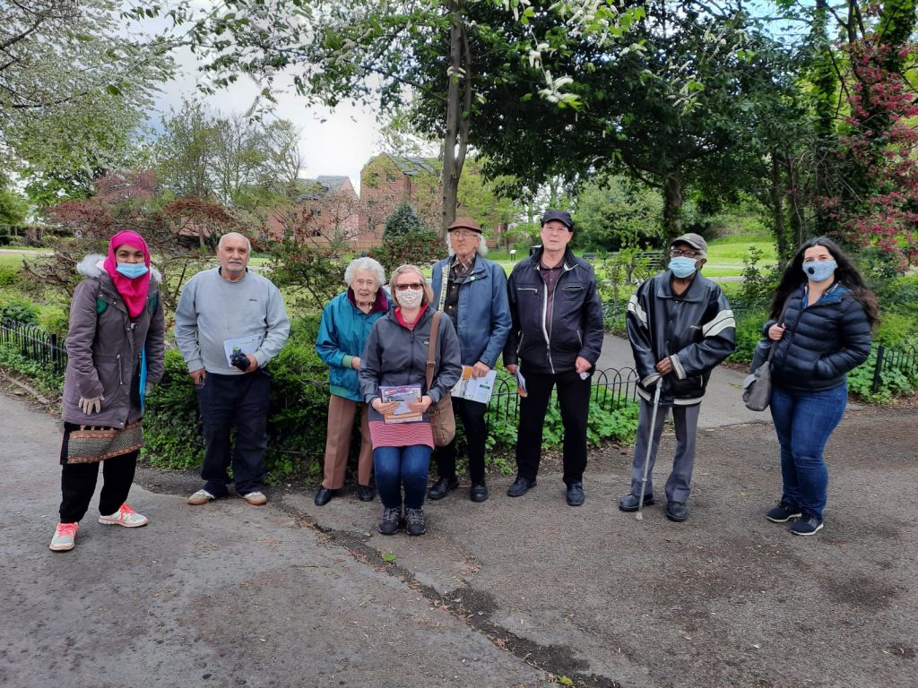 photo of walking group