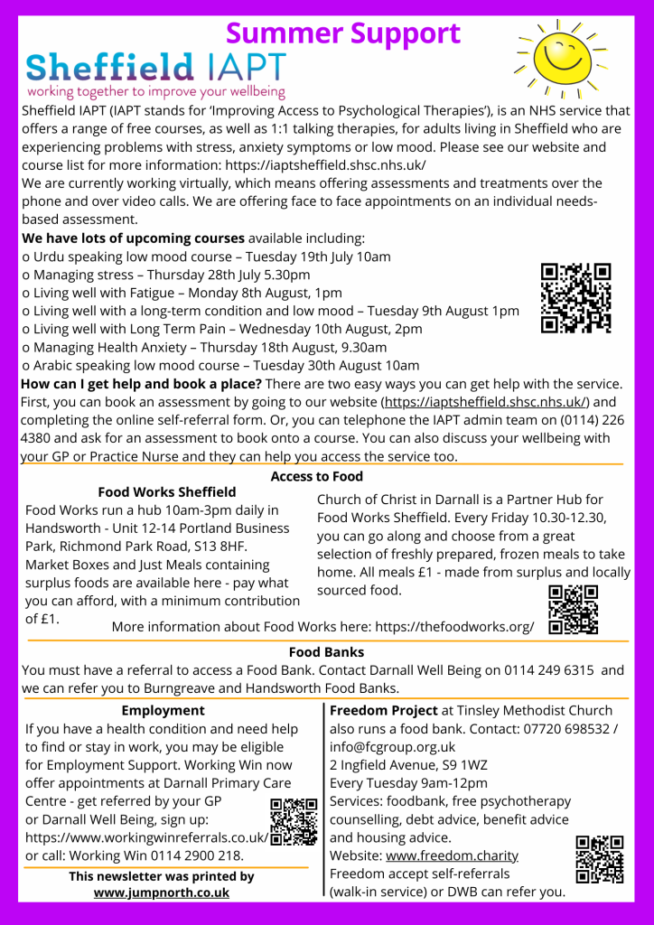 page 16 of Community Connector newsletter summer 2022