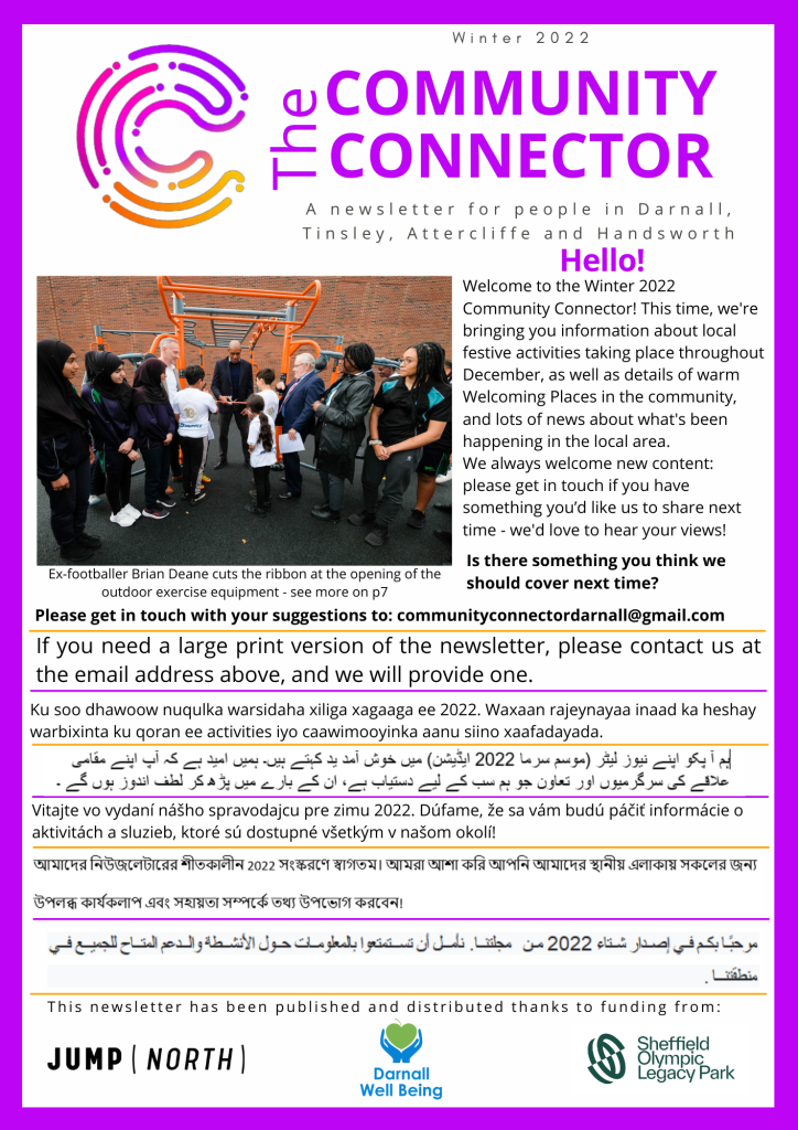 Community Connector newsletter page 1