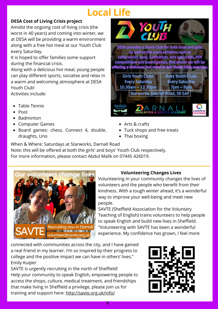 Community Connector newsletter page 5
