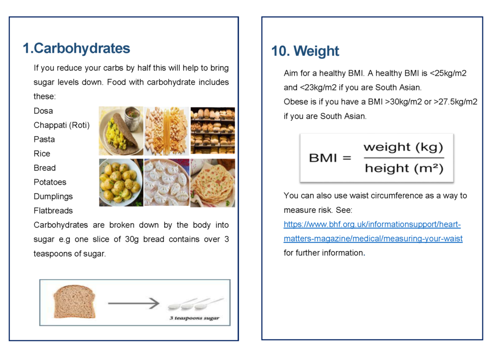 Diabetes advice leaflet p2