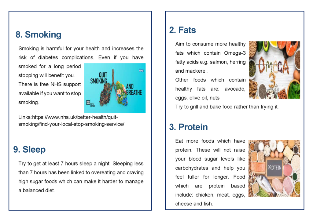 Diabetes advice leaflet p3