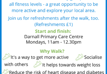 Darnall Health Walks flyer