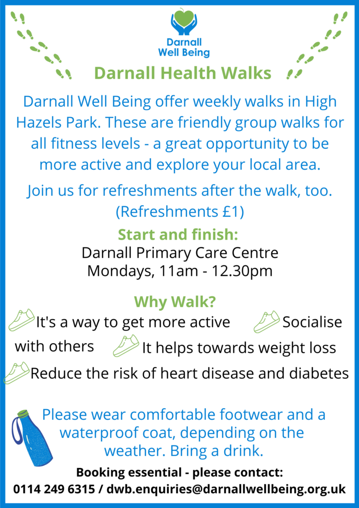 Darnall Health Walks flyer