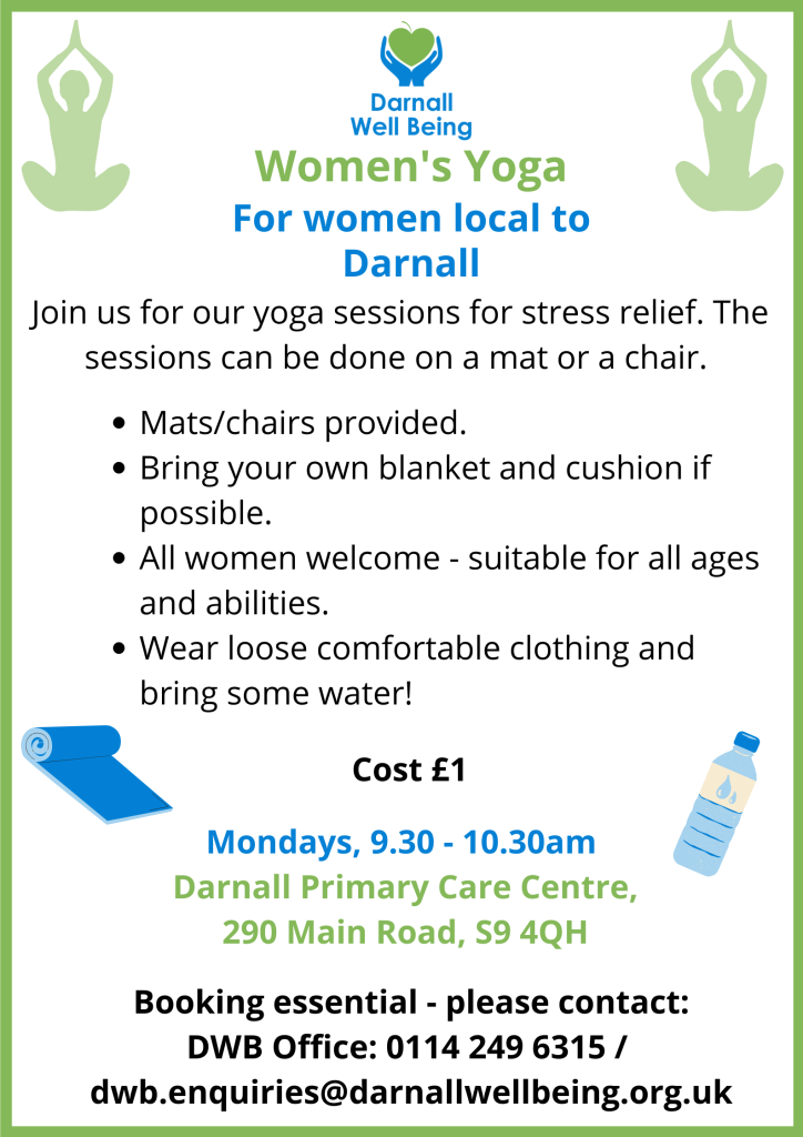 Darnall women's yoga flyer