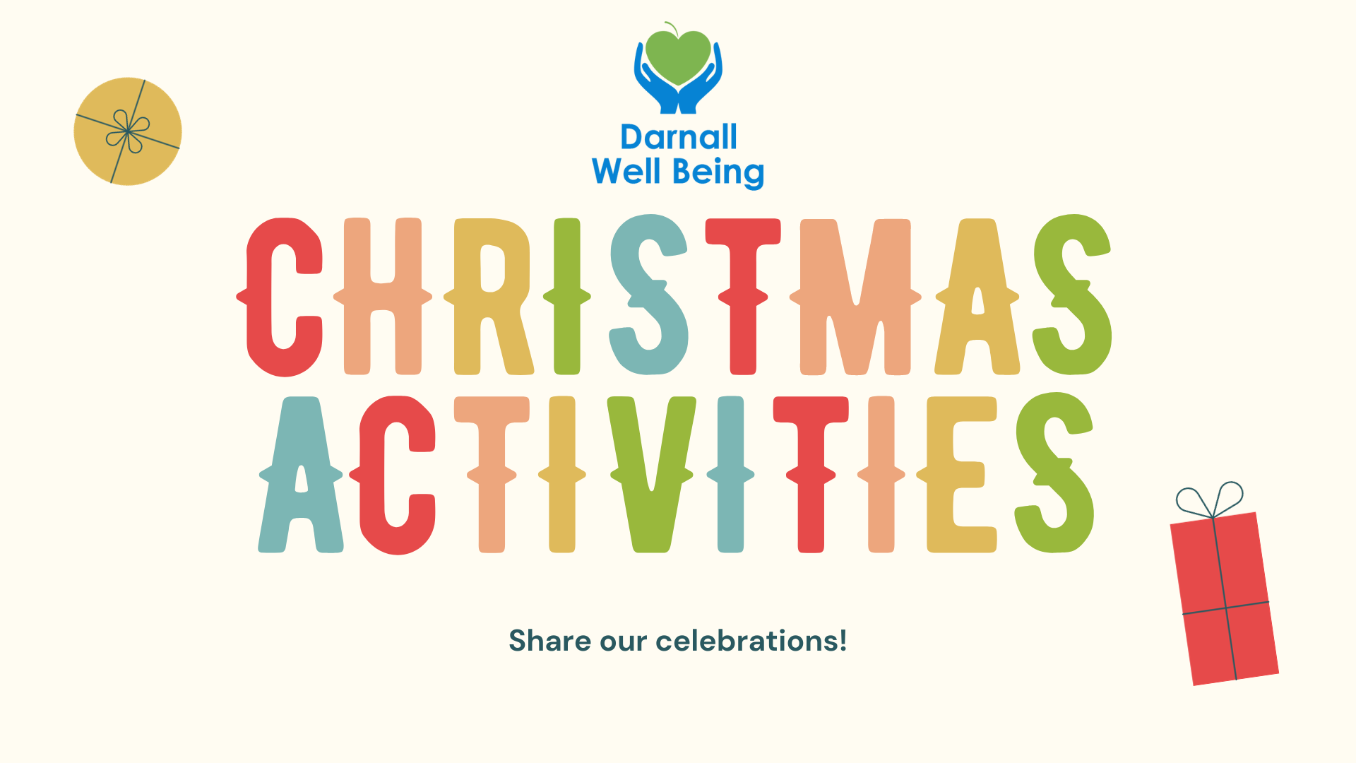 Poster reading Christmas Activities with DWB