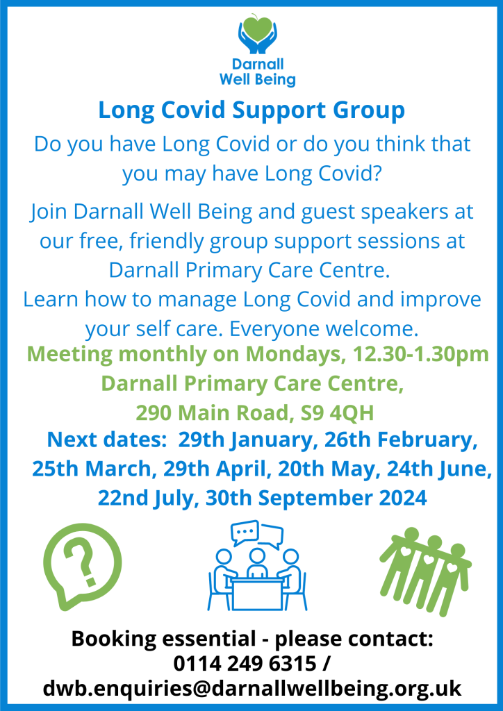 Long Covid support group flyer