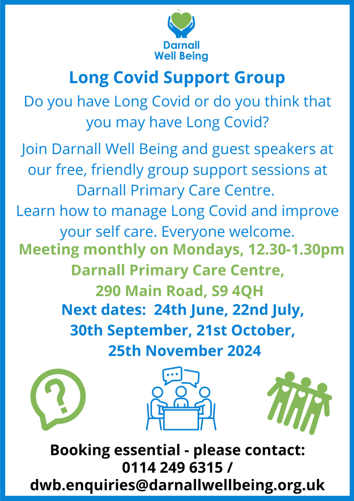 Long Covid support group poster