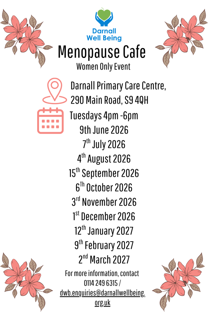 Menopause cafe flyer