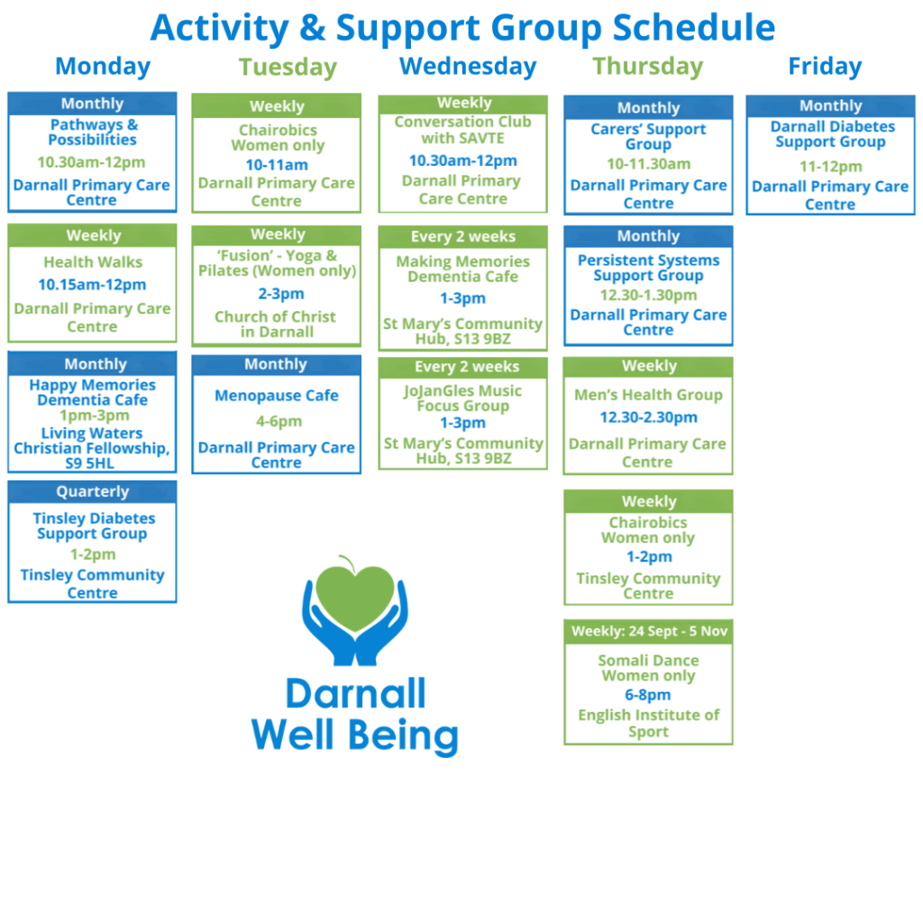 activity group schedule